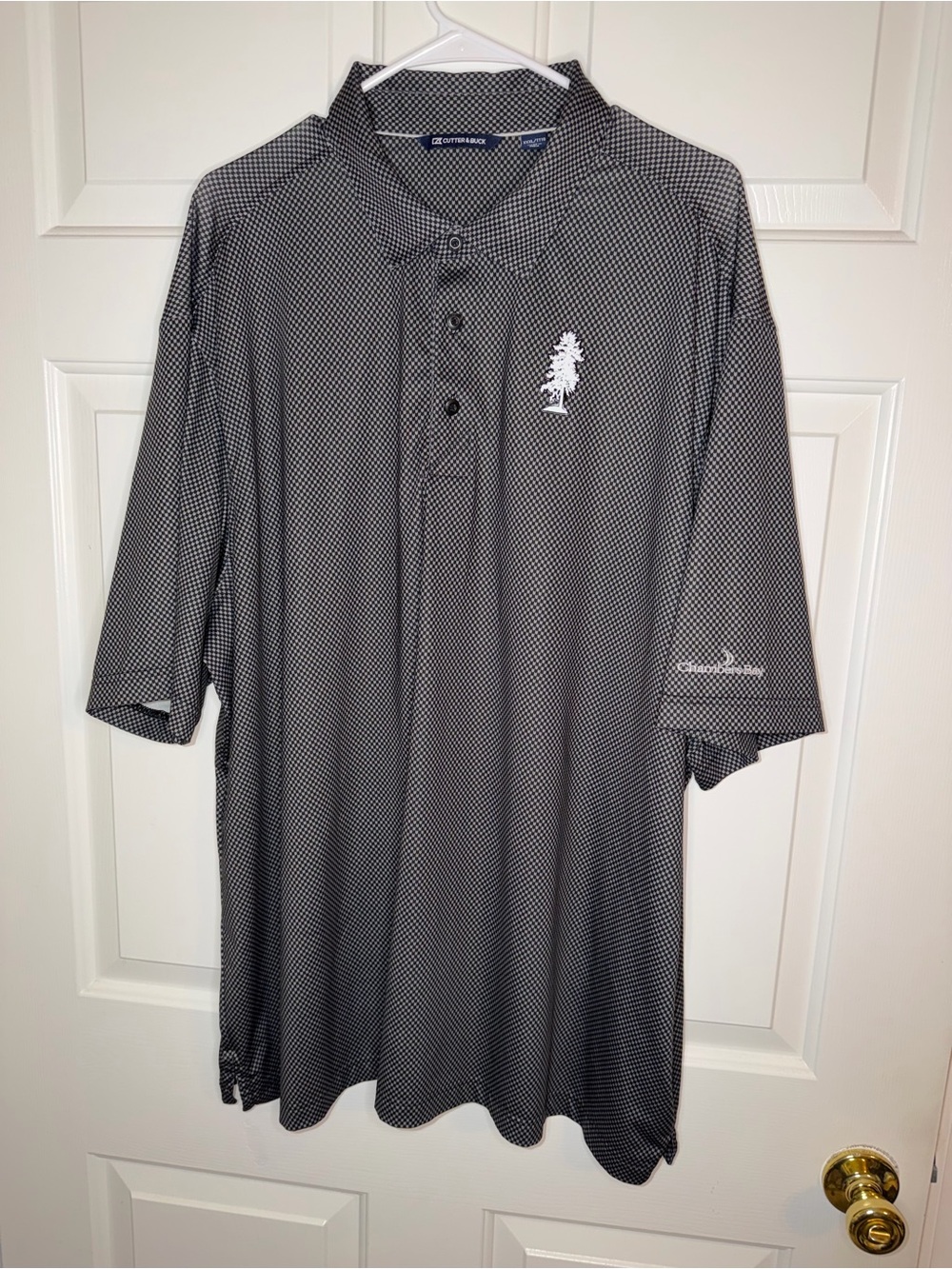Cutter & Buck Chambers Bay Micro-Pattern Performance Golf Polo 3X